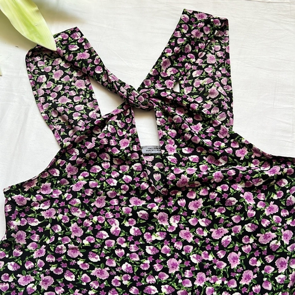 NWT Zara Floral Print Halter Top - Picture 8 of 11
